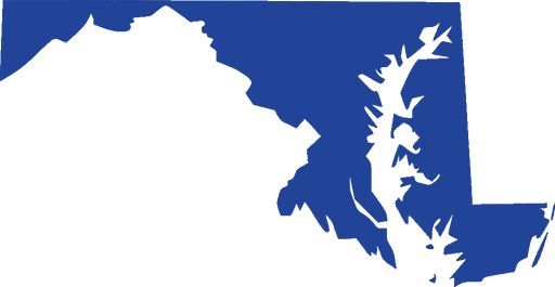 silhouette image of Maryland